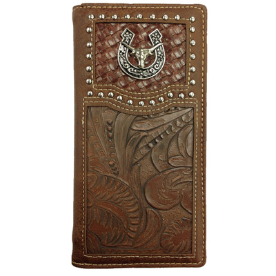 Checkbook Cover Longhorn – Brown – Ive Got Bling Western Store